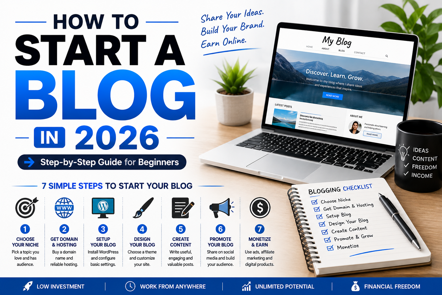 how to start a blog in 2026